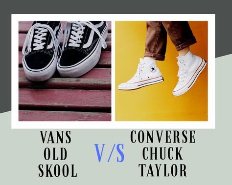 Two of the most popular shoes in the world, the Converse Chuck Taylor All Star and the Vans Old Skool, still remain favorite of many. Trends come and go bu Best Workout Shoes, Most Popular Shoes, Fashion Tips For Men, Timeless Shoes, Affordable Shoes, Popular Sneakers, Popular Shoes, Trending Sneakers, Workout Shoes