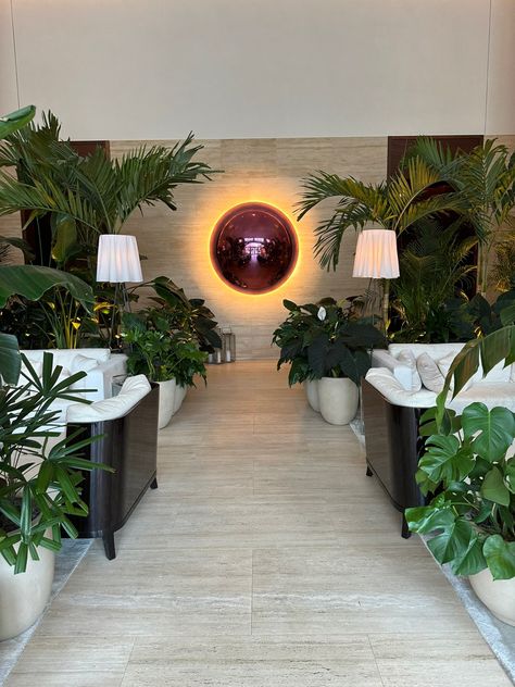 Hotel Architecture, Interior Plants, Plant Aesthetic, Green Interiors, Tampa Florida, Hotel Lobby, Media Room, Hotel Wedding, Luxury Interior Design