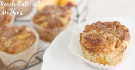 Peach Oatmeal Muffins Recipe