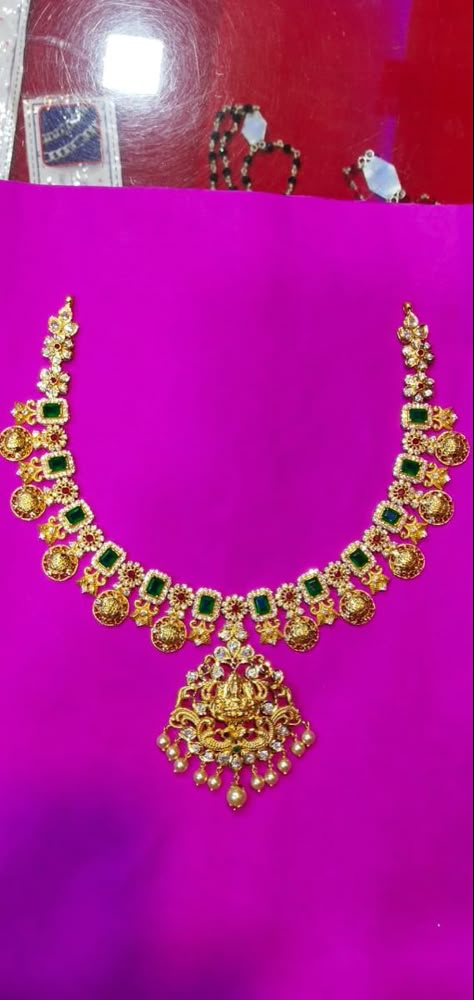 Necklace Designs With Grams, 30grams Gold Necklace Designs Short, 12 Grams Gold Necklace, 15grams Gold Necklace Designs, 50 Grams Gold Haram Designs, Light Weight Kasulaperu Designs, Gold Necklace Set 20 Grams, Ruby Jewelry Necklaces Gold, 50grams Gold Haram