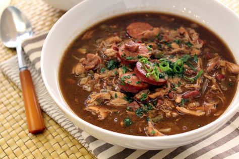 Gumbo Ya-Ya Turkey Gumbo, Emeril Recipes, Cajun Gumbo, Chicken Sausage Gumbo, Paul Prudhomme, Sausage Gumbo, Seafood Gumbo, Cajun Cooking, Gumbo Recipe