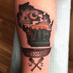 Wisconsin tattoo idea-matching- Wisconsin Tattoo Ideas, Travel Related Tattoos, Sasquatch Tattoo, Camping Tattoo Ideas, Wisconsin Tattoo, Mn Tattoo, Bigfoot Tattoo, Addams Family Tattoo, Camping Tattoo