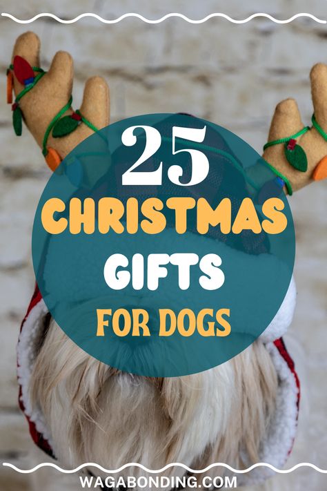 If you’ve been racking your brains on Christmas gifts for dogs and dog owners, this post is here to help. CLick to find 25 Christmas gift ideas for dogs. This Holiday Gift Guide for dogs includes stocking stuffers and other awesome products that will make amazing Christmas presents. Dog Christmas Present Ideas, Christmas Gifts For Dogs Ideas, Dog Christmas Gift Ideas, Gift Ideas For Dogs, Dog Gifts For People, 25 Christmas Gift Ideas, Christmas Dog Gifts, Christmas Gifts For Dogs, Dog Boutique Ideas