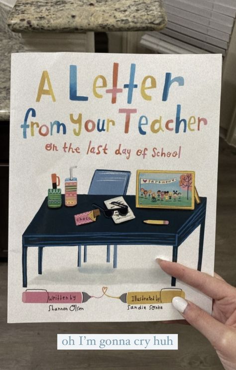 From the author and illustrator of Our Class is a Family, this touching picture book expresses a teacher’s sentiments and well wishes on the last day of school. Serving as a follow up to the letter in A Letter From Your Teacher: On the First Day of School, it’s a read aloud for teachers to bid a special farewell to their students at the end of the school year. #ad Student Teaching Essentials, Teacher Ideas For Classroom, Teacher With Students, Letter From Your Teacher, Classroom Activities Elementary, Teaching Classroom Decor, Class Books, Dream Classroom, The Last Day Of School