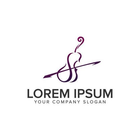 Violin Logo, Logo Design Concept, Saraswati Goddess, The Violin, Company Slogans, 로고 디자인, Design Concept, Business Growth, Violin