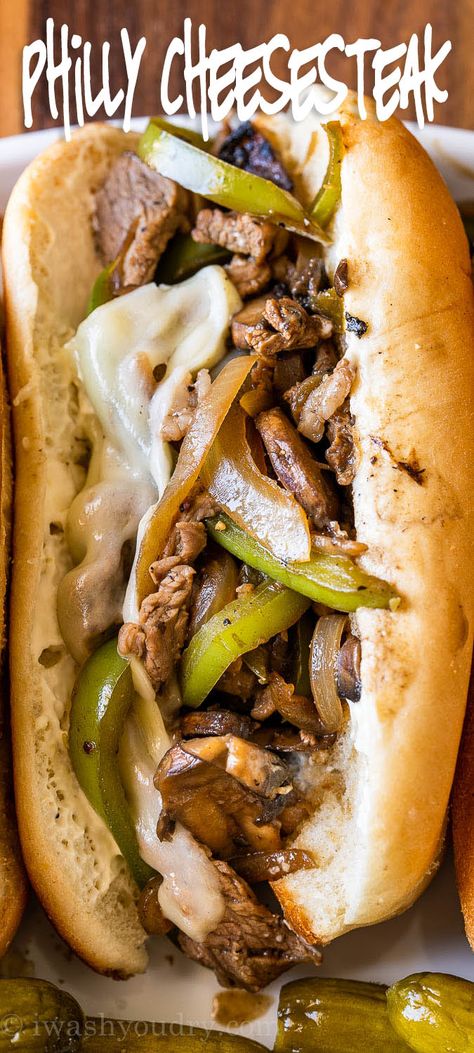 Hoagie Sandwich, Philly Cheese Steak Sandwich Recipe, Cheese Steak Sandwich Recipe, Philly Cheese Steak Sandwich, Light Lunches, One Dish Kitchen, Steak Sandwich Recipes, Philly Cheese Steak Recipe, Steak Sandwiches