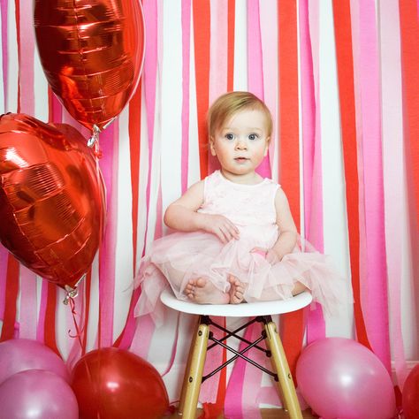 A sweet little photo shoot for my Valentine's baby as she turns one year old! #valentinesbaby #firstbirthday #oneyearold #babygirlbirthday Old Valentines, Valentines Pictures, Valentines Day Photoshoot, Valentine Photo Shoot, Valentine Picture, Baby Photoshoot Boy, First Year Photos, Valentine Photography, Valentine Photo