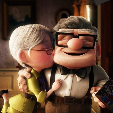 Up Movie Quotes, Up Carl Y Ellie, Disney Movie Up, Disney Kiss, Up Carl And Ellie, Carl Y Ellie, Disney Amor, Up Pixar, Disney Romance