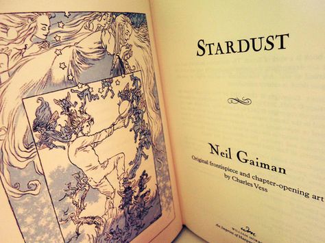 . Stardust Book, Stardust Aesthetic, Stardust Neil Gaiman, Crazy Thoughts, Pretty Books, Night Magic, Paintings Pictures, Architecture Art Design, Open Art