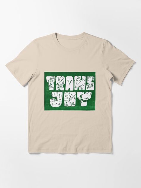 "Trans Joy" T-shirt for Sale by rejka | Redbubble | trans t-shirts - transgender t-shirts - transmasc t-shirts Trans Shirt, Trans Art, Pride Tshirts, Lino Print, Art Shirts, Comfy Tees, Fashion Essentials, Gray Tshirt, Tshirt Colors