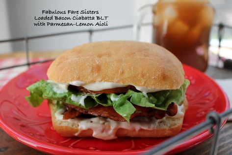 Blt On Ciabatta, Ciabatta Burger, Ciabatta Roll, Lemon Aioli, Beefsteak Tomato, Grilled Tomatoes, Cooking With Olive Oil, Soup And Sandwich, Healthy Dinners