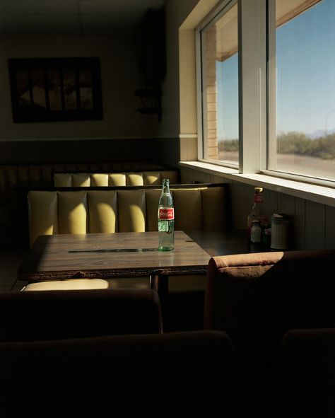 Arnaud Montagard's photographs of an American road trip look like Edward Hopper paintings | Creative Boom Edward Hopper Paintings, The Road Not Taken, William Eggleston, American Diner, Robert Frost, Kunst Inspiration, Edward Hopper, American Road Trip, French Photographers