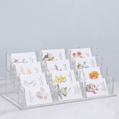 Amazon.com : Patioer Clear Acrylic Business Card Holder for Desk 12.6x 5.5x 5.2 inches, 4 Tier 12 Pockets Multiple Card Stand Business Card Holder Display Office : Office Products Business Card Holder Display, Card Holder Display, Card Stand, Office Office, Business Card Holder, Business Card Holders, Office Products, Art Fair, Clear Acrylic