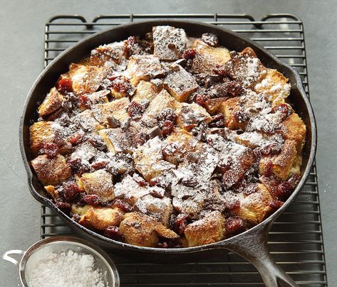 Chocolate Cherry Bread Pudding, White Chocolate Cherry Bread, Cherry Bread Pudding, Chocolate Cherry Bread, Cherry Sauce Recipe, White Chocolate Bread, White Chocolate Bread Pudding, White Chocolate Cherry, Cherry Bread