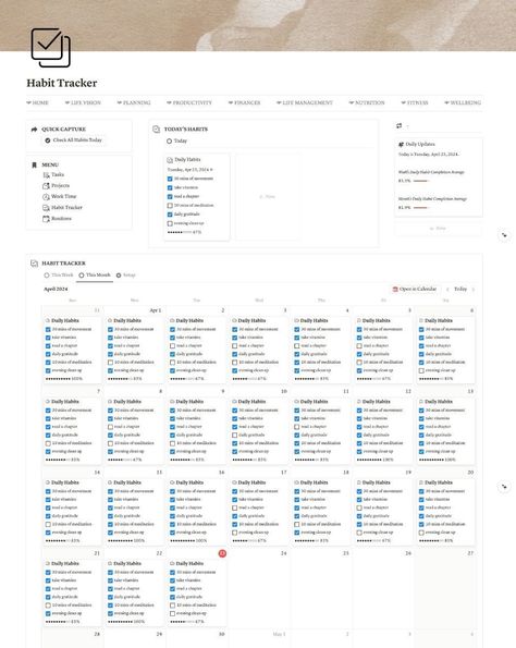 #Notion_Finance_Template #Habit_Tracker_Notion_Template #Planners_Aesthetic #Notion_Finance Notion Weekly, Planners Aesthetic, Habit Tracker Notion, Notion Habit Tracker, Aesthetic Productivity, Notion Template Aesthetic, Study Planner Free, Meal Prep Planner, Planner Minimal