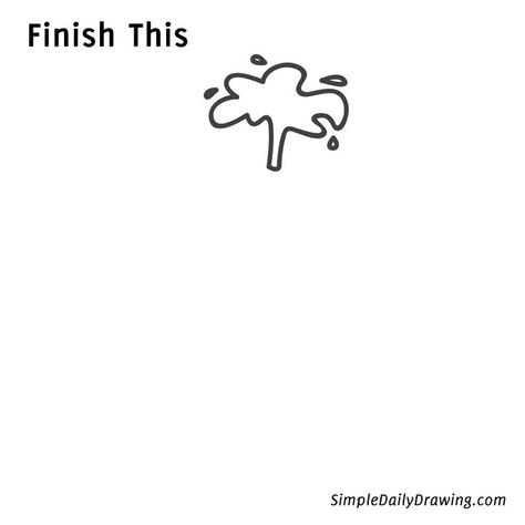 Finish The Drawing Challenge, Complete The Drawing, Finish The Drawing, Drawing Activities, Creative Drawing, Drawing Challenge, Kids Activities, White Board, Art Techniques