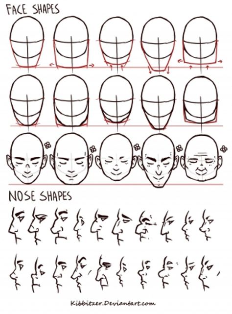 How To Draw Faces, Draw Faces, Drawing Heads, Nose Drawing, 얼굴 그리기, Nose Shapes, Tumblr Art, 강아지 그림, Different Angles