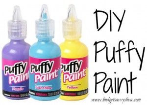 How To Make 3d Paint, Make Puffy Paint, Diy Puffy Paint, Craft Recipes, Paint Recipe, Homemade Paint, Fabric Softener Sheets, Tempera Paint, Puffy Paint