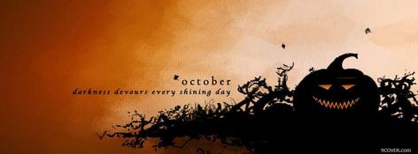 October Darkness Halloween Photo Facebook Cover More October Facebook Cover, Halloween Timeline, Halloween Cover Photos, Halloween Facebook Cover, Photo Timeline, Facebook Header, Photo Facebook, Fb Cover Photos, Halloween Photo