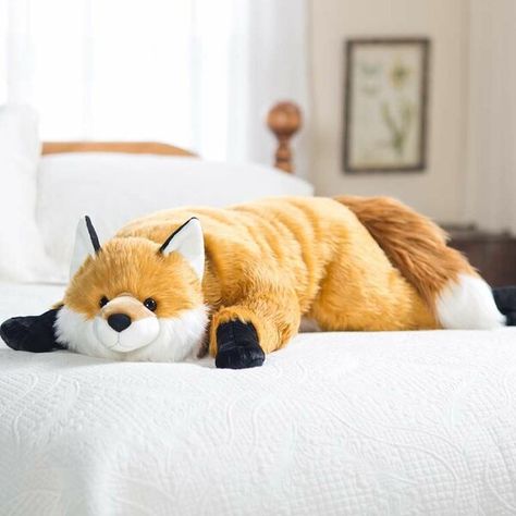 Plow & Hearth Fuzzy Fox Bed Backrest Pillow & Reviews | Wayfair Fox Plushie, Bed Backrest, Friendly Fox, Pillow Drawing, Bed Rest Pillow, Fox Pillow, Fluffy Cat, Lumbar Pillow Cover, Backrest Pillow