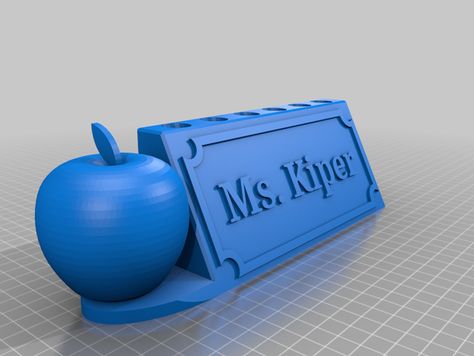 3d Printing Classroom, 3d Printing Ideas, Useful 3d Prints, Stem Classes, Apple Bite, Pen Pencil Holder, 3d Printing Art, 3d Printing Diy, 3d Printer Projects