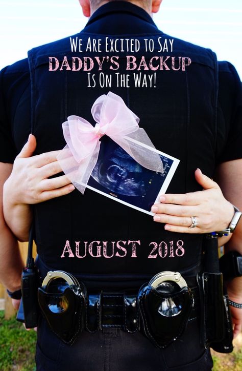 Police pregnancy announcement Police Pregnancy Announcement, Police Baby Announcement, Police Officer Baby, Police Baby, Baby Announcement Photoshoot, Cute Pregnancy Announcement, Happy Pregnancy, Baby Reveal Party