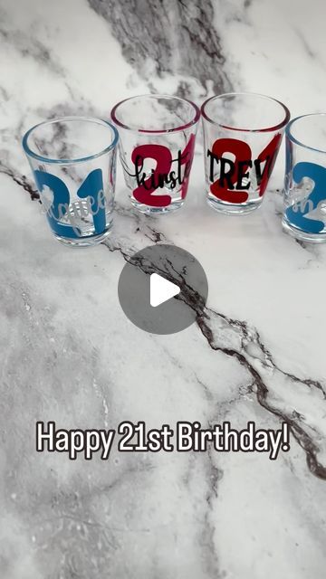 Nancy Daughtrey Church on Instagram: "Thanks for shopping with us! Happy 21st Birthday! 🎂🎂🎂#21stbirthday #21shotglasses #custombirthdaypartyfavors #bachelorparty #personalizedshotglasses #birthdaybashdecor #legalaf #finallylegal #since2003 #customgiftideas #customshotglasses #personalizedshotglasses #personalizedgifts  #giftsforher #customshotglass  #personalizedshotglass #personalizedshot #girlstripshotglasses #girlstrip2024 #bacheloretteparty #girlsnightout #girlsnightin #girltripsarethebesttrips https://littlebumblebestudio.etsy.com/listing/1783915365" Birthday Shot Glasses, Thanks For Shopping With Us, Custom Shot Glasses, Birthday Shots, Thanks For Shopping, Happy 21st Birthday, Custom Birthday, Shot Glasses, Bachelor Party