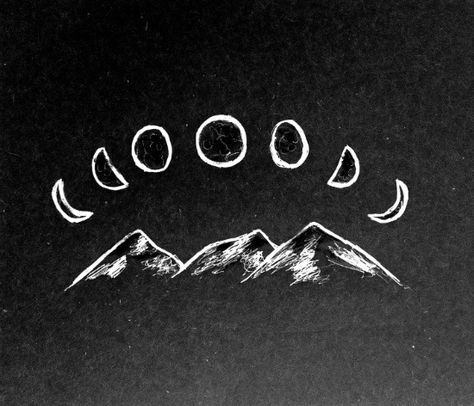 Mountains + Moon Cycles Tattoo Ideas Faith, Mother Nature Tattoo, Moon Cycle Tattoo, Nature Tattoo Ideas, Cycle Drawing, Fall Photography Nature, Mother Nature Tattoos, Summer Nature Photography, Tattoo Nature