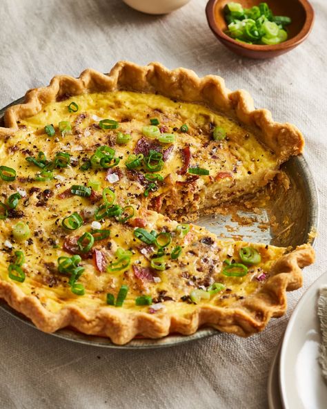 Classic Quiche Lorraine Recipe | Kitchn Classic Quiche, Quiche Lorraine Recipe, Breakfast Pie, Easy Quiche, Quiche Recipes Easy, Caribbean Food, Breakfast Quiche, Quiche Recipe, Crustless Quiche