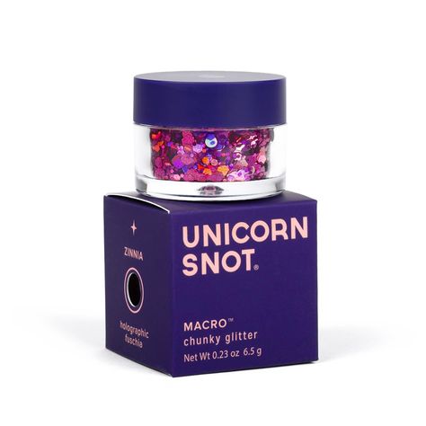 PRICES MAY VARY. COSMETIC-GRADE GLITTER: Elevate your sparkle game with Unicorn Snot Macro Glitter. This loose glitter has a buildable intensity, ensuring the most dazzling, pixel-perfect sparkle. This body glitter is cosmetic-grade and is safe to use on the face & skin. VARIETY OF COLOR OPTIONS: Find your ideal sparkle with our gorgeous color options! Choose from the shimmering Holographic Silver (Lunar), the gleaming Holographic Gold (Solar), or the vibrant Holographic Fuchsia (Zinnia). Our Ma Glitter Stockings, Pink Zinnia, Unicorn Snot, Waterproof Makeup Remover, Holographic Gold, Cosmetic Grade Glitter, Glitter Lip Gloss, Stocking Stuffers For Women, Glitter Face