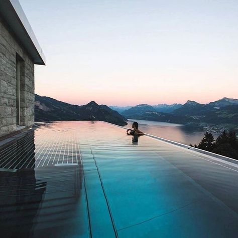 Wouldnt mind soaking in this pool with this view Hotel Villa Honegg Patrick A. Güller Say Yes To Adventure Villa Honegg Switzerland, Hotel Villa Honegg, Villa Honegg, Switzerland Winter, Get Paid To Travel, Paid To Travel, Adventure Inspiration, Luxury Pools, Hotel Villa