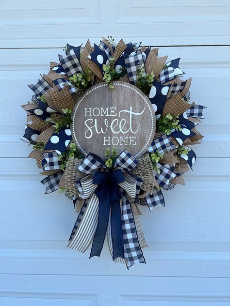 This Wreaths item is sold by ColesCircleofSeasons. Ships from Lumberton, NC. Listed on Sep 15, 2023 Navy Decor, Home Wreath, Owl Wreaths, Burlap Decor, Everyday Decor, Wreath Maker, Blue Wreath, Wreath Hanger, Neutral Home