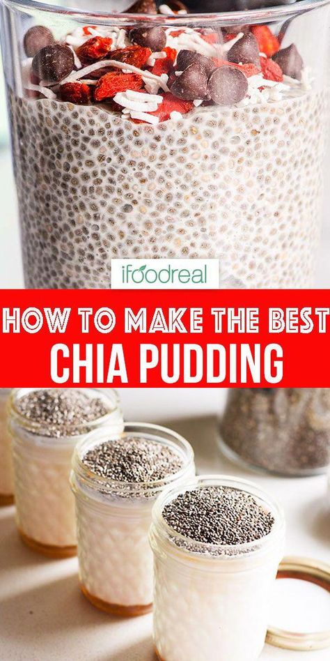 #HealthyFoodMeals Chia Seed Pudding Almond Milk, Best Chia Pudding, Easy Chia Pudding, Chai Pudding, Chia Pudding Recipes Healthy, Vanilla Chia Pudding, Chia Pudding Recipe, Chia Recipe, Chia Seed Recipes