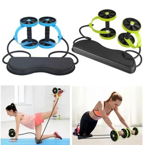 Ab Wheels Roller Abdominal Muscle Resistance Pull Rope Trainer Waist Exercise Multi-functional Home Workout Fitness Equipment (random Color) Dm for order and queries #abwheelroller #roller #rope #exercise Waist Workout, Abdominal Muscles, Ab Wheel, No Equipment Workout, At Home Workouts, Color