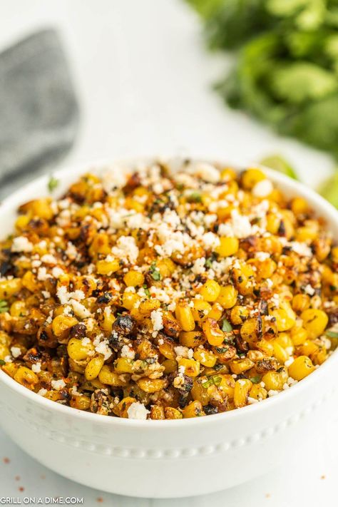 Blackstone Mexican Street Corn - grillonadime.com Mexican Street Corn Recipe, Street Corn Recipe, Mexican Corn Salad, Princess Pinky Girl, Mexican Street Corn Salad, Pinky Girl, Corn Salad Recipes, Mexican Corn, Griddle Recipes