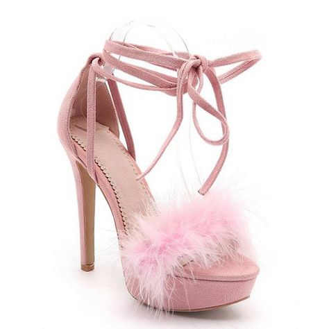 Pink Lion, High Heel Sandals Platform, Glitter High Heels, Heels Pink, Wedges Heels, Lace Up High Heels, Pink Fur, Heels Platform, Super High Heels