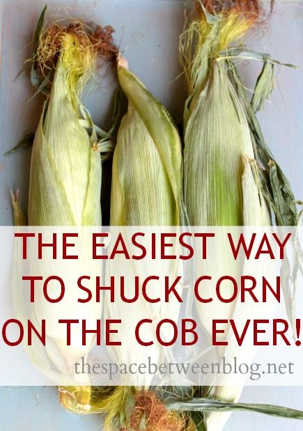 so easy I don"t believe it! Shuck Corn, Shucking Corn, Cooking 101, Corn On The Cob, Kitchen Helper, Craft Stuff, Veggie Sides, Baking Tips, Cooking Kitchen