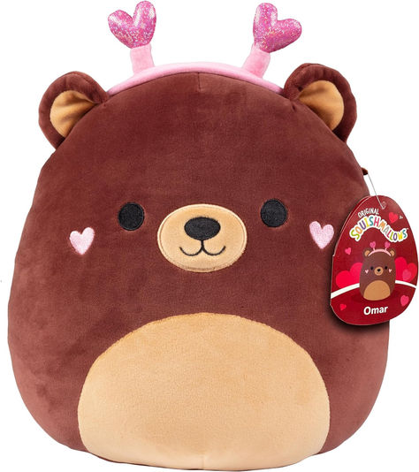 Love, play, cuddle and squeeze! Omar the bear is super soft, adorable and ready to be gifted! Let them know you're thinking of them. Pillow Pals, Bear Valentines, Kids Gift Guide, Cute Stuffed Animals, Bear Stuffed Animal, Cute Plush, Valentines For Kids, Gift For Kids, The Bear