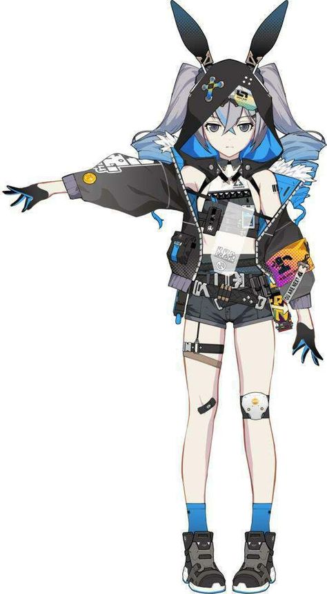 Haxxor Bunny, Techwear Art, Otto Apocalypse, Cyberpunk Female, Honkai Impact 3rd, Zombie Girl, Model Sheet, Titanfall, Design Girl