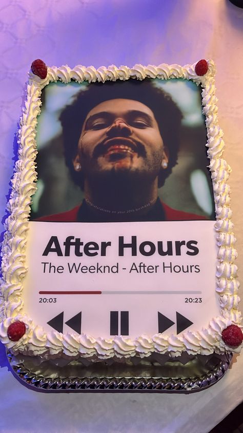 The Weekend Cake Ideas, The Weekend Themed Birthday Party, The Weeknd Themed Birthday Party, Xo Cake The Weeknd, Cake The Weeknd, The Weeknd Cake, Weeknd Birthday, The Weeknd Birthday, The Weeknd Memes