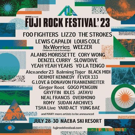 I D L E S on Instagram: "👋 See you in July @fujirock_jp! 🗻" Louis Cole, Fuji Rock, Instagram Japan, Denzel Curry, Japanese Festival, Alanis Morissette, Rock Festival, Natural Palette, Rock Festivals