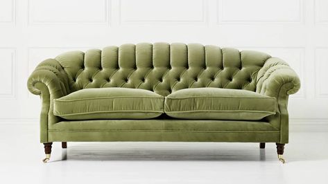 Sofas Vintage, Sofa Chesterfield, Velvet Chesterfield Sofa, Small Sectional, Small Sectional Sofa, Latest Sofa Designs, Chesterfield Sofas, Leather Chesterfield Sofa, Velvet Couch