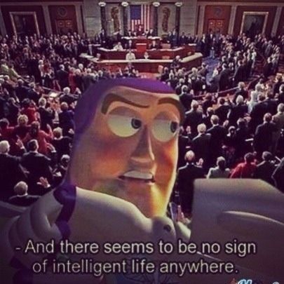 <b>At least the internet can find some humor in this otherwise dismal state of affairs.</b> Government Shutdown, In Memes, Clean Humor, Light Year, To Infinity And Beyond, History Books, Bones Funny, True Stories, Make Me Smile