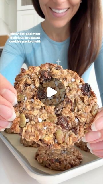 Sprouted Rolled Oats, Raw Almond Butter, Butter Cinnamon, Breakfast Cookies Healthy, Plant Based Cookbook, Flaky Salt, Raw Almonds, Banana Nut, Breakfast Cookies