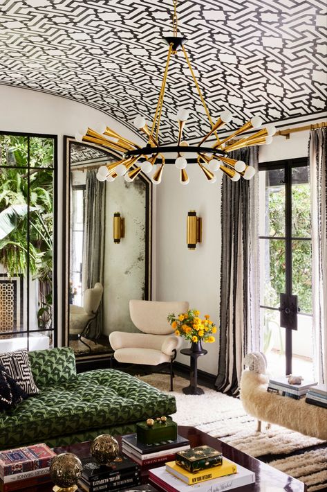 Artfully sculpted chandelier with a vintage polished brass finish. Designed by world-renowned interior designer Martyn Lawrence Bullard Lanterns Bedroom, Corbett Lighting, Glass Globes, Style And Grace, Hanging Light, Floor Lamp Table, Polished Brass, Interior Architecture, Family Room