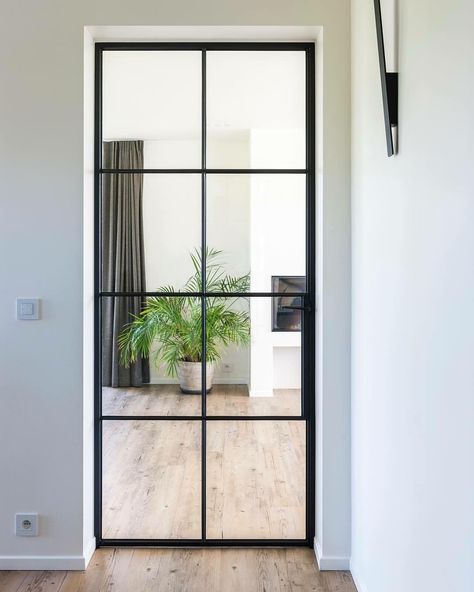 steel door. Glads Doors, Steel Interior Doors, Crittal Door, Indoor Glass Doors, Crittal Doors, Steel Frame Doors, Steel French Doors, Industrial Design Style, Large Open Plan Kitchens