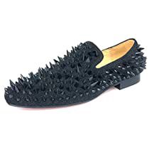 Check this out on Amazon Prom Shoes Men, Creme Shoes, Black Prom Shoes, Best Black Dress, Mens Loafers, Studded Dress, Flat Loafers, Velvet Slippers, Velvet Shoes