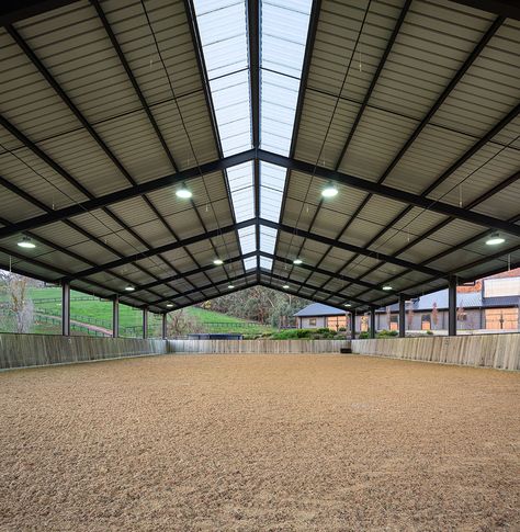 Stable Inspiration, Covered Riding Arena, Horse Riding Arena, Sheep Barn, Equestrian Stables, Stable Style, Riding Arena, Barn Plan, Horse Arena