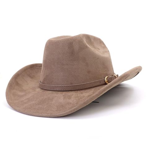 PRICES MAY VARY. Premium quality felt: 100% Polyester premium cowboy cowgirl hats are fashionable, comfortable, breathable and soft for all-day wear. Offer durability and a fashionable feel, ensuring long-lasting use and a stylish appearance Comfortable and adjustable fit: Western Cowboy Hat is design for most women and men with adjustable inner rope. The cowboy hat ensures a comfortable fit for individuals with a head circumference: 56-58cm/22-22.8", hat height: 12cm/4.7". Cowboy hat for men wo Felt Cowboy Hats Women, Cute Cowgirl Hats, Cowboy Hats Women, Homecoming Spirit, Belt Western, Felt Cowboy Hats, Western Cowboy Hats, Cowgirl Hat, Felt Fedora