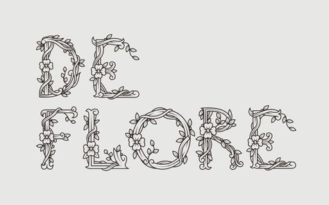 De Flore – Free Floral Font Poster A Decorative Typeface, Typography Served, Floral Font, Handwriting Fonts, Typography Letters, Online Portfolio, Typography Design, Picture Perfect, Creative Professional